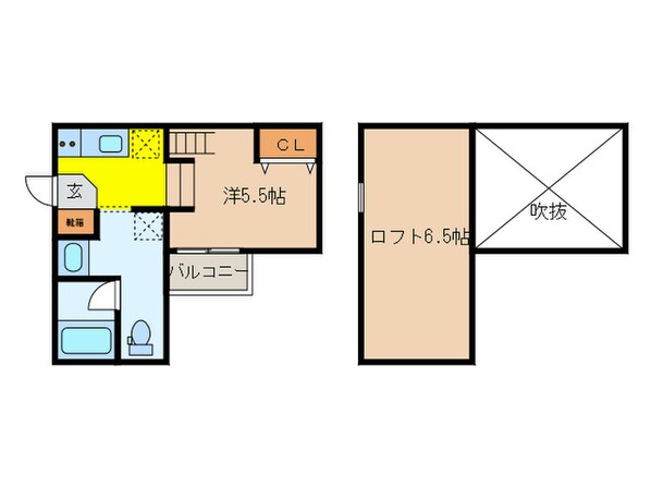 プログレス鷹取の物件間取画像